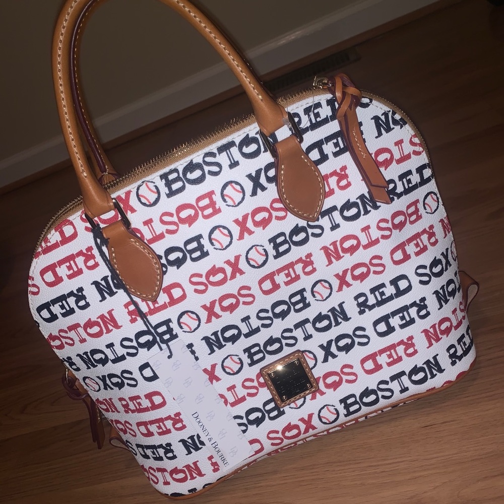 Dooney & Bourke Zip Satchel Purse Boston Red Sox